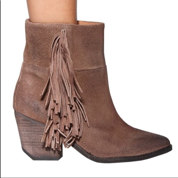 Jeffrey Campbell fringe ankle boot suede Rosnell 9 - Picture 13 of 13
